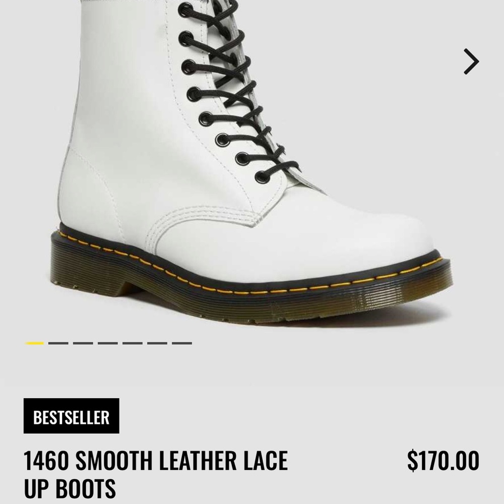 1460 SMOOTH LEATHER LACE UP BOOTS